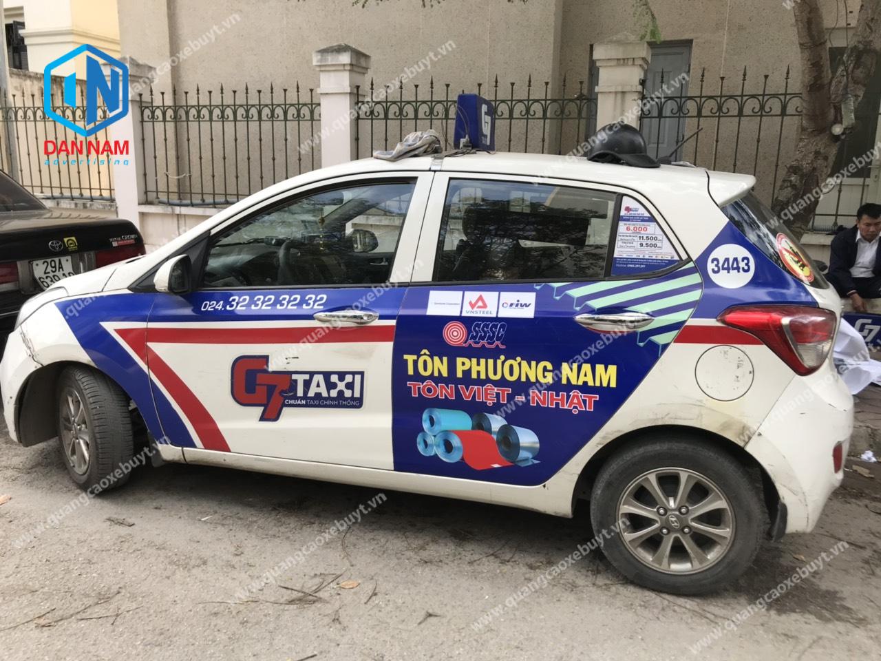 Quảng cáo taxi G7