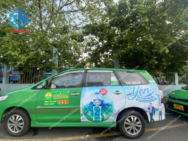 quảng cáo trên taxi mai linh quảng cáo trên taxi mai linh