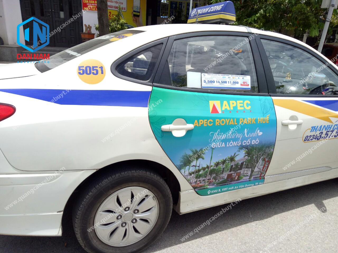Quảng cáo taxi Thành Công