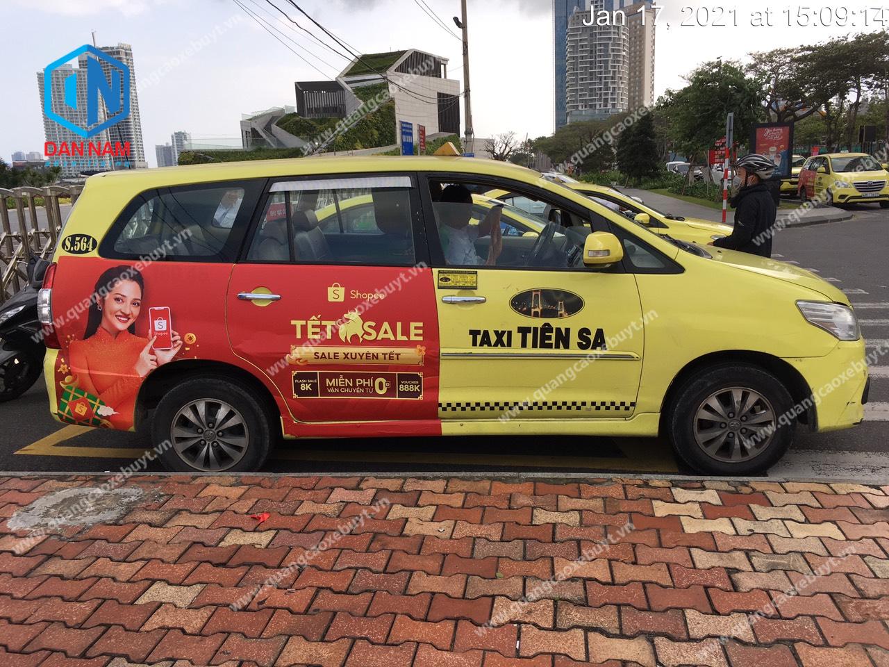 Quảng cáo taxi Tiên Sa