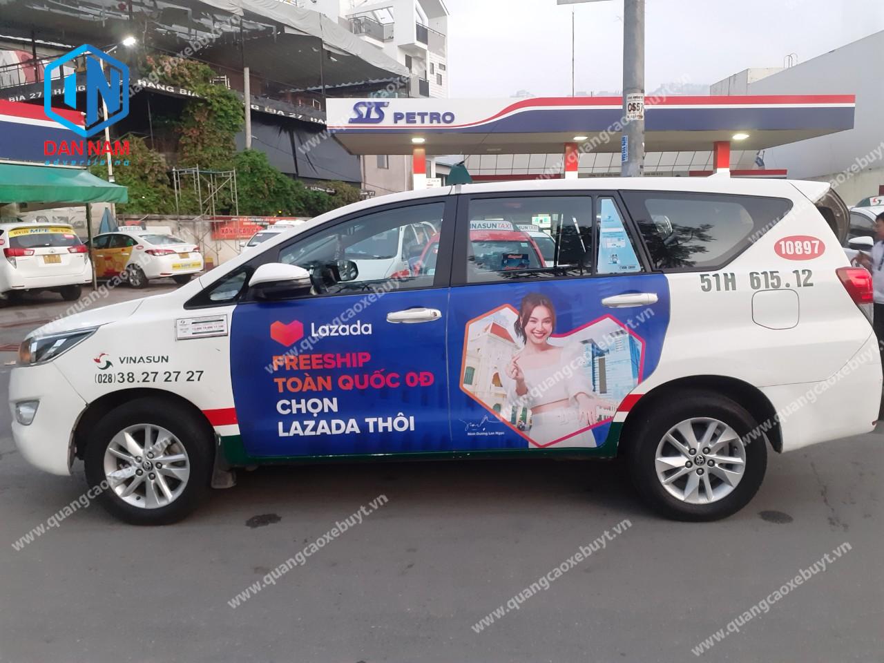 Quảng cáo taxi Vinasun