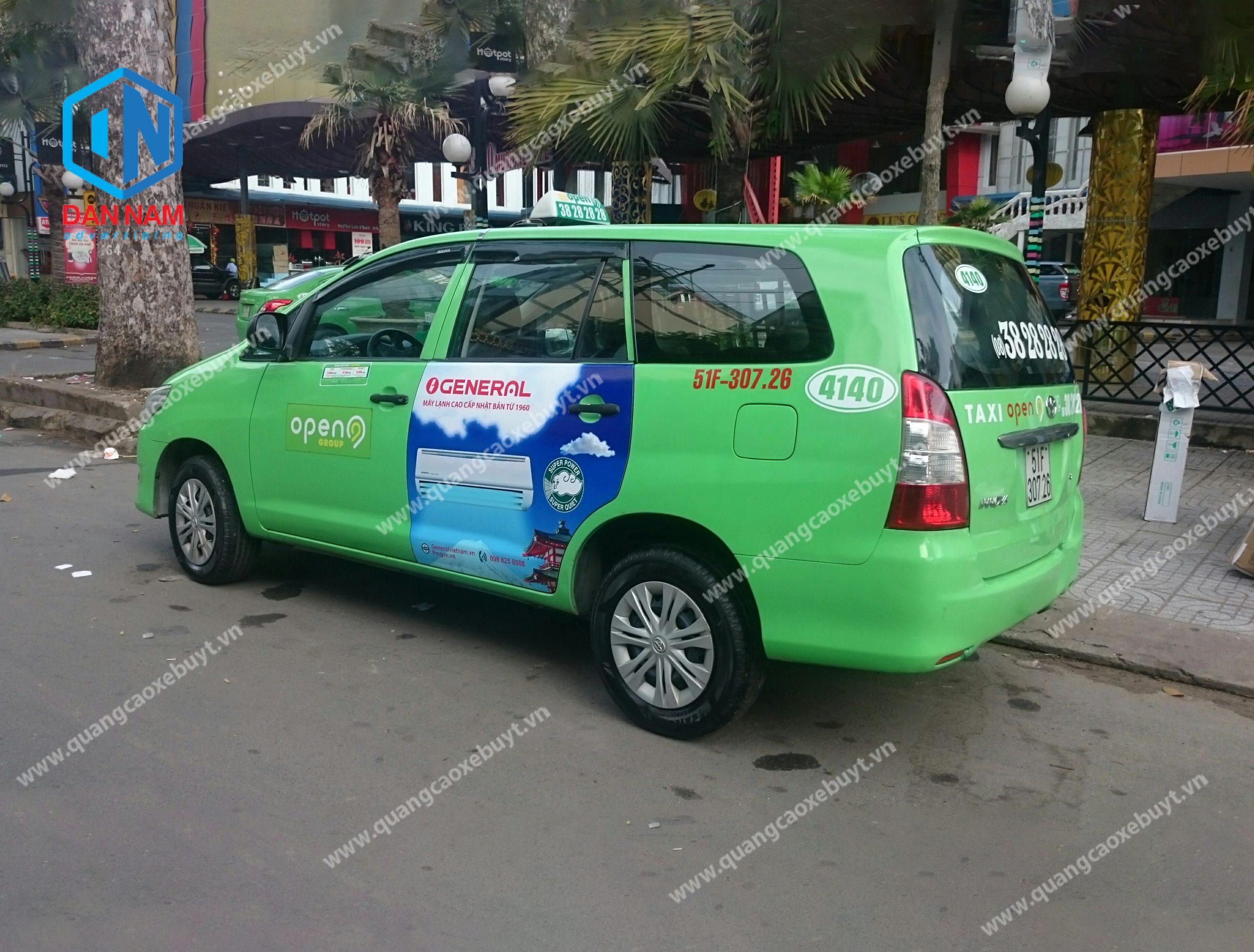 Quảng cáo taxi Open99