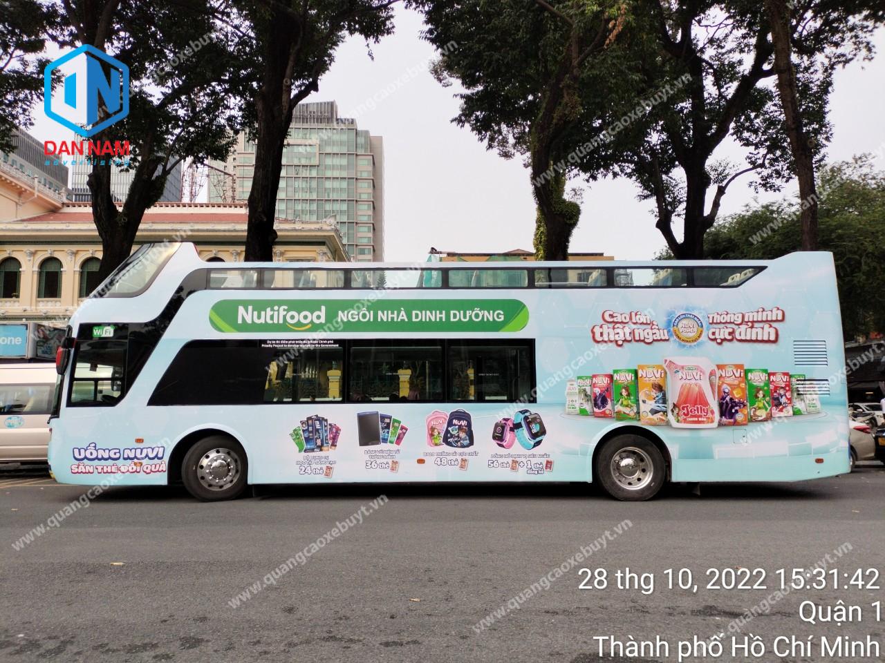 Quảng cáo xe bus 2 tầng
