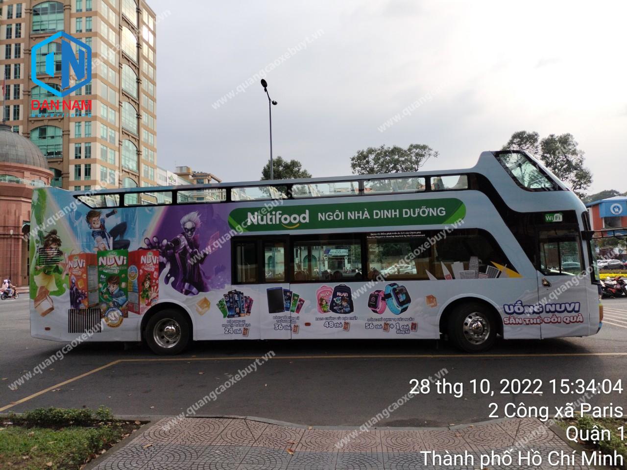 Quảng cáo xe bus 2 tầng