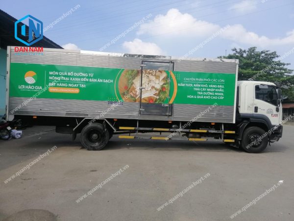 Dán quảng cáo xe tải bắn tole Dán quảng cáo xe tải bắn tole
