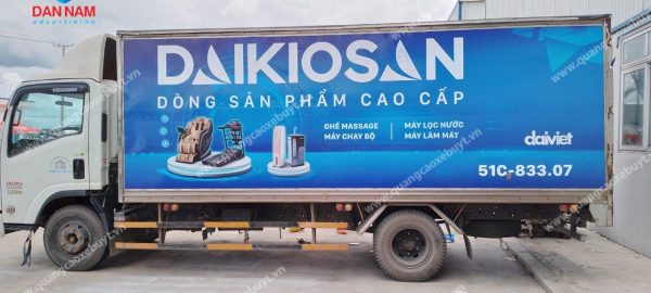 Dán quảng cáo xe tải phẳng Dán quảng cáo xe tải phẳng