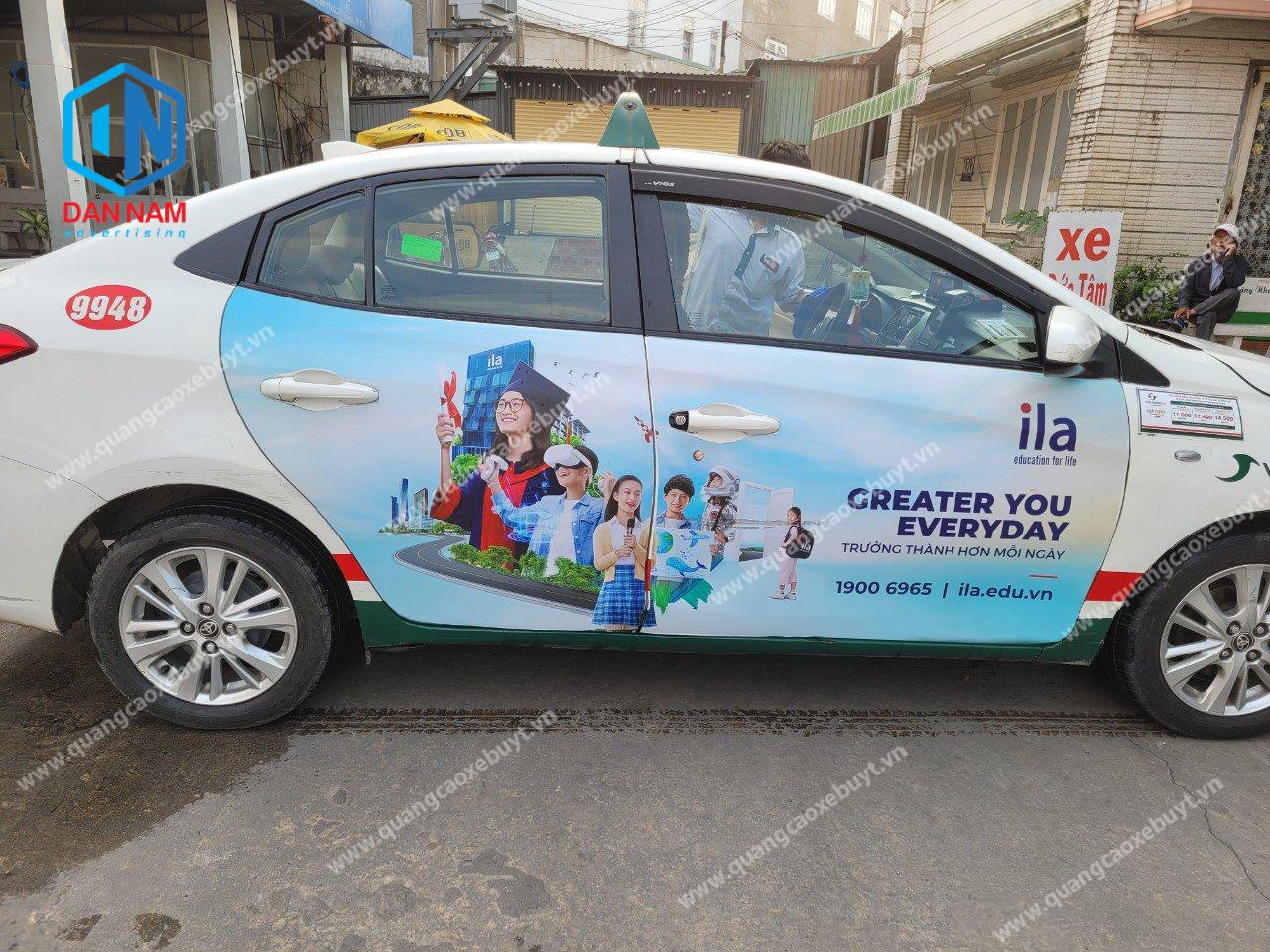 Báo giá quảng cáo taxi Vinasun