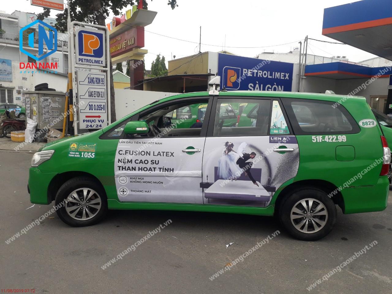 Quảng cáo xe taxi Mai Linh