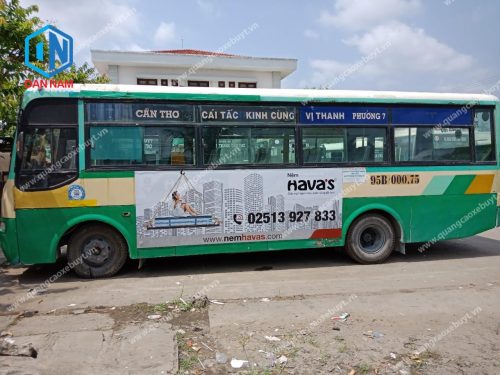 quảng cáo trên xe bus Cần Thơ quảng cáo trên xe bus Cần Thơ
