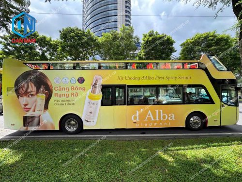 Quảng cáo xe bus 2 tầng Quảng cáo xe bus 2 tầng