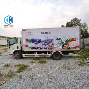 Nên chọn loại decal nào dán xe tải đông lạnh