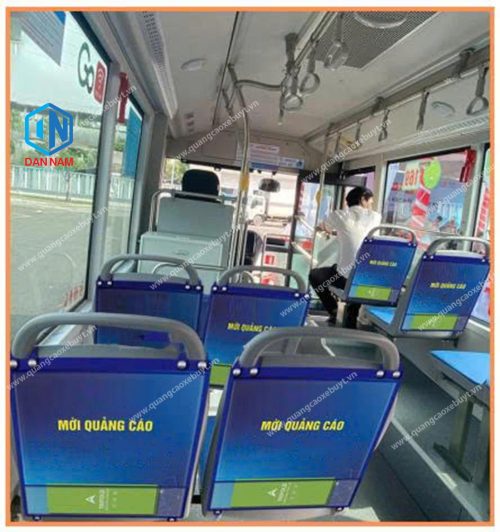 Quảng cáo bên trong xe điện Phương Trang Quảng cáo bên trong xe điện Phương Trang