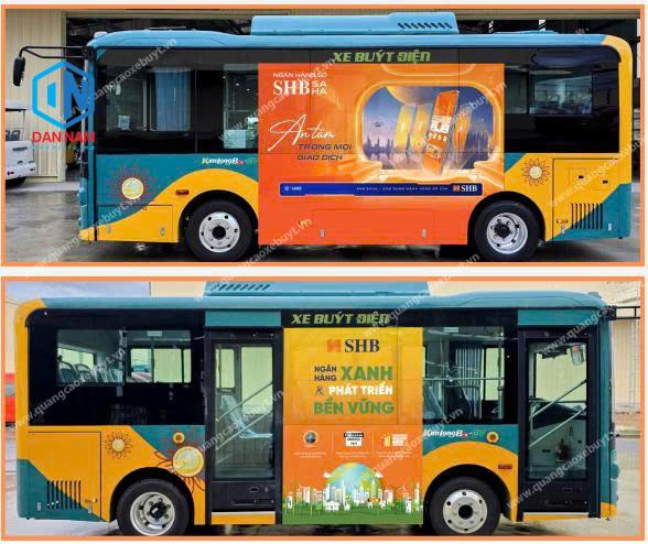 Quảng cáo trên xe Phương Trang Quảng cáo trên xe Phương Trang