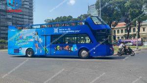 Quảng cáo xe buýt 2 tầng có bị giới hạn tuyến đường