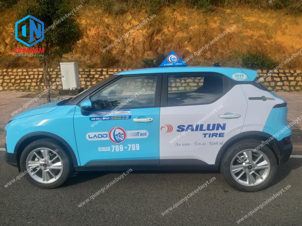 Quảng cáo taxi Lado tại Quy Nhơn