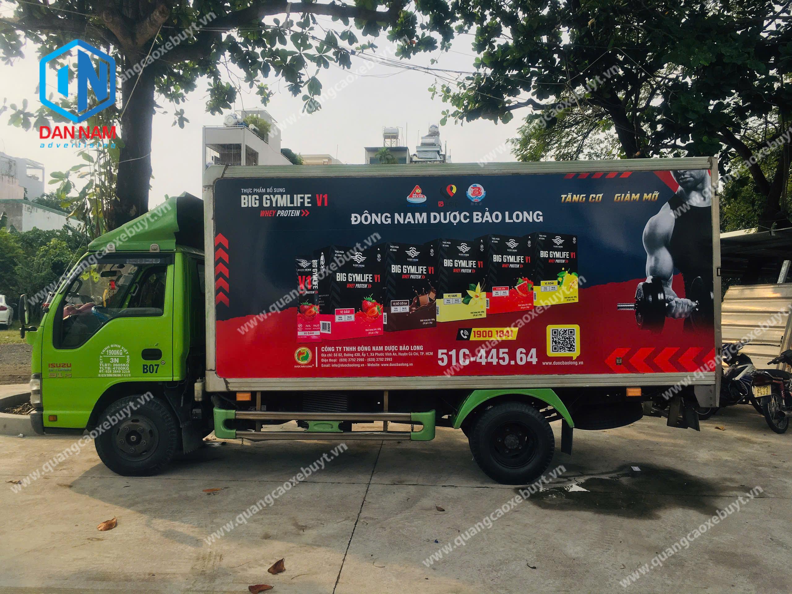 Dán decal trên xe tải Dán decal trên xe tải