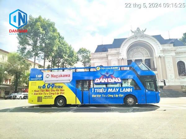 Quảng cáo xe bus 2 tầng Hà Nội Quảng cáo xe bus 2 tầng Hà Nội