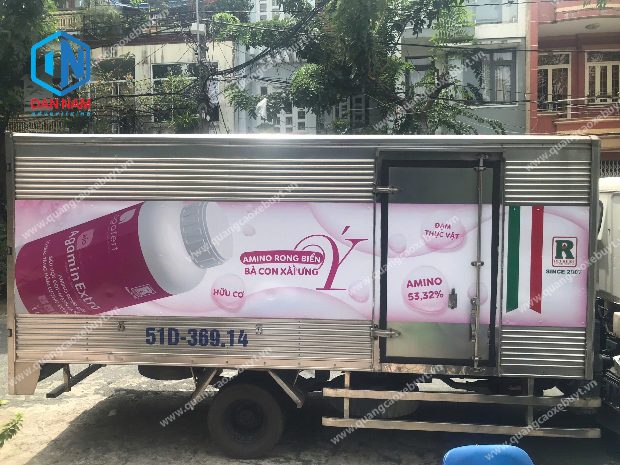 dán decal quảng cáo trên xe tải dán decal quảng cáo trên xe tải