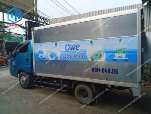 dán decal quảng cáo xe tải