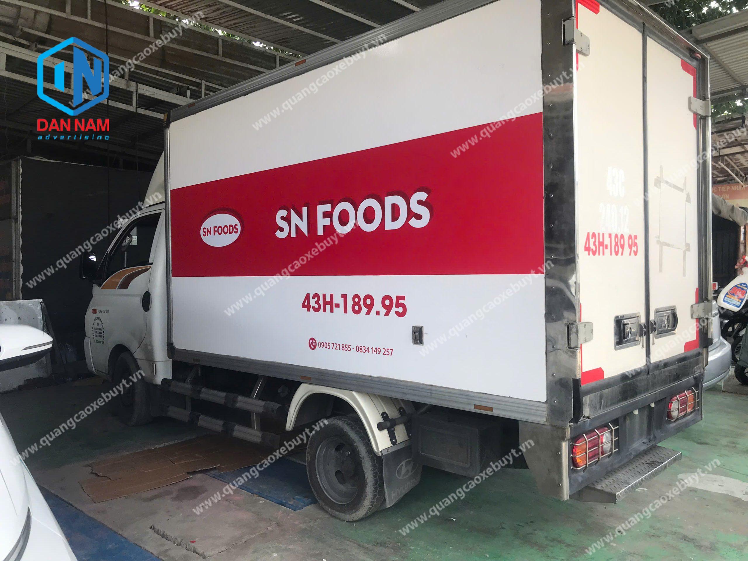 Dán decal trên xe tải Dán decal trên xe tải