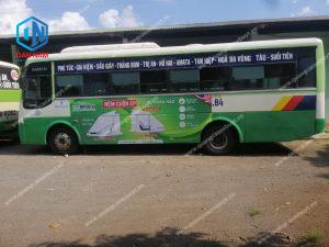 Quảng cáo trên xe buýt Bình Dương
