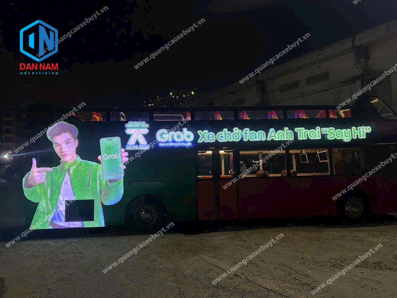 Quảng cáo xe bus 2 tầng TPHCM