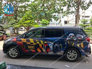 Dán decal quảng cáo xe bán tải