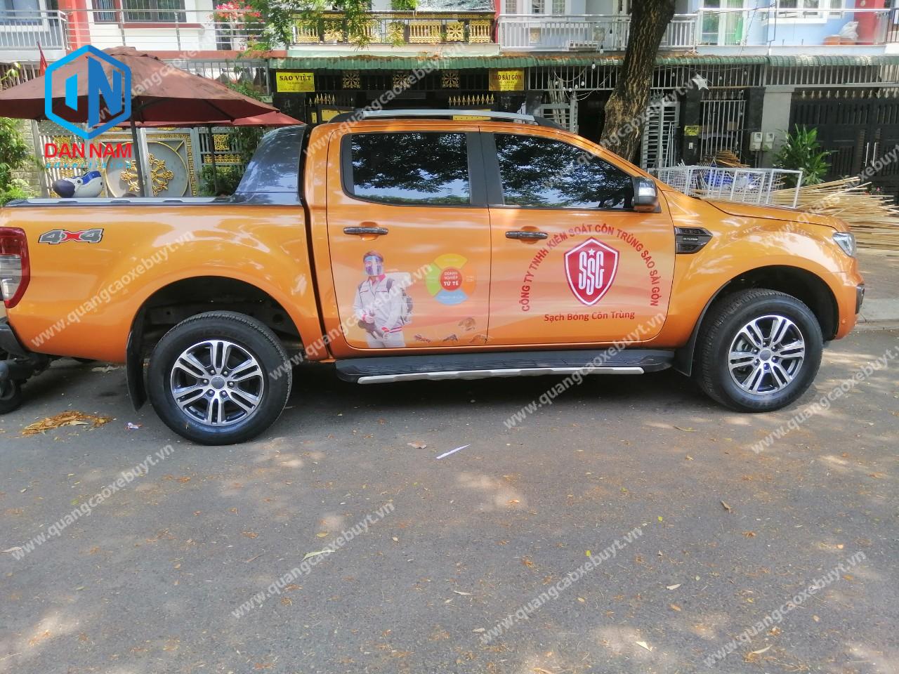 Dán decal xe bán tải