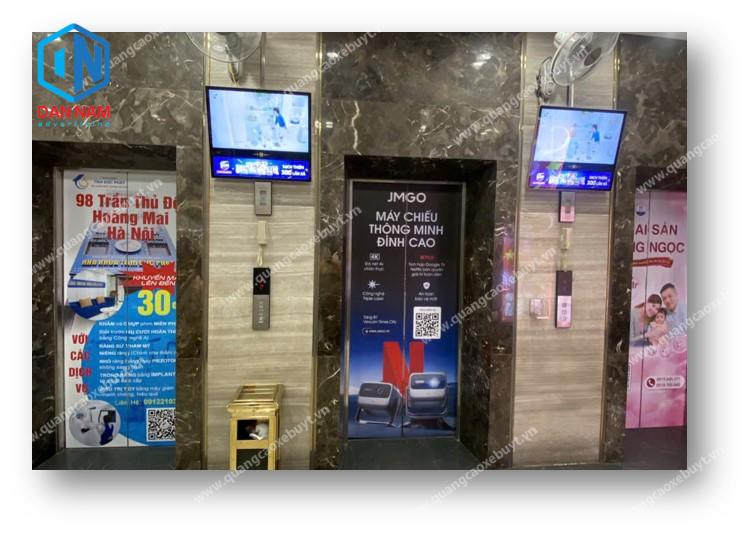 Dán quảng cáo thang máy