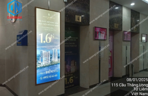 Quảng cáo standee điện tòa nhà