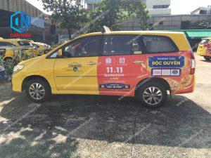 Quảng cáo trên taxi