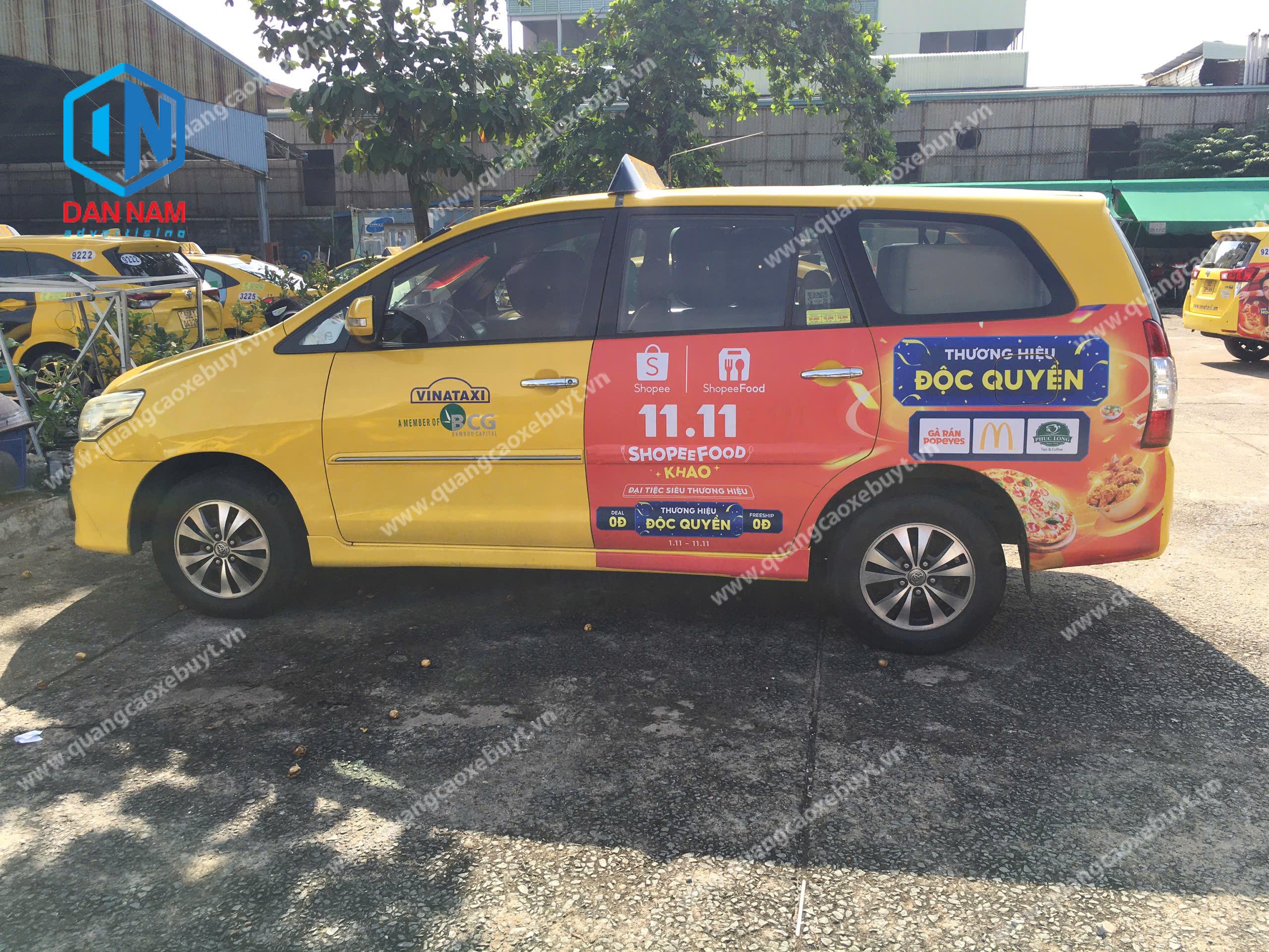 Quảng cáo trên taxi