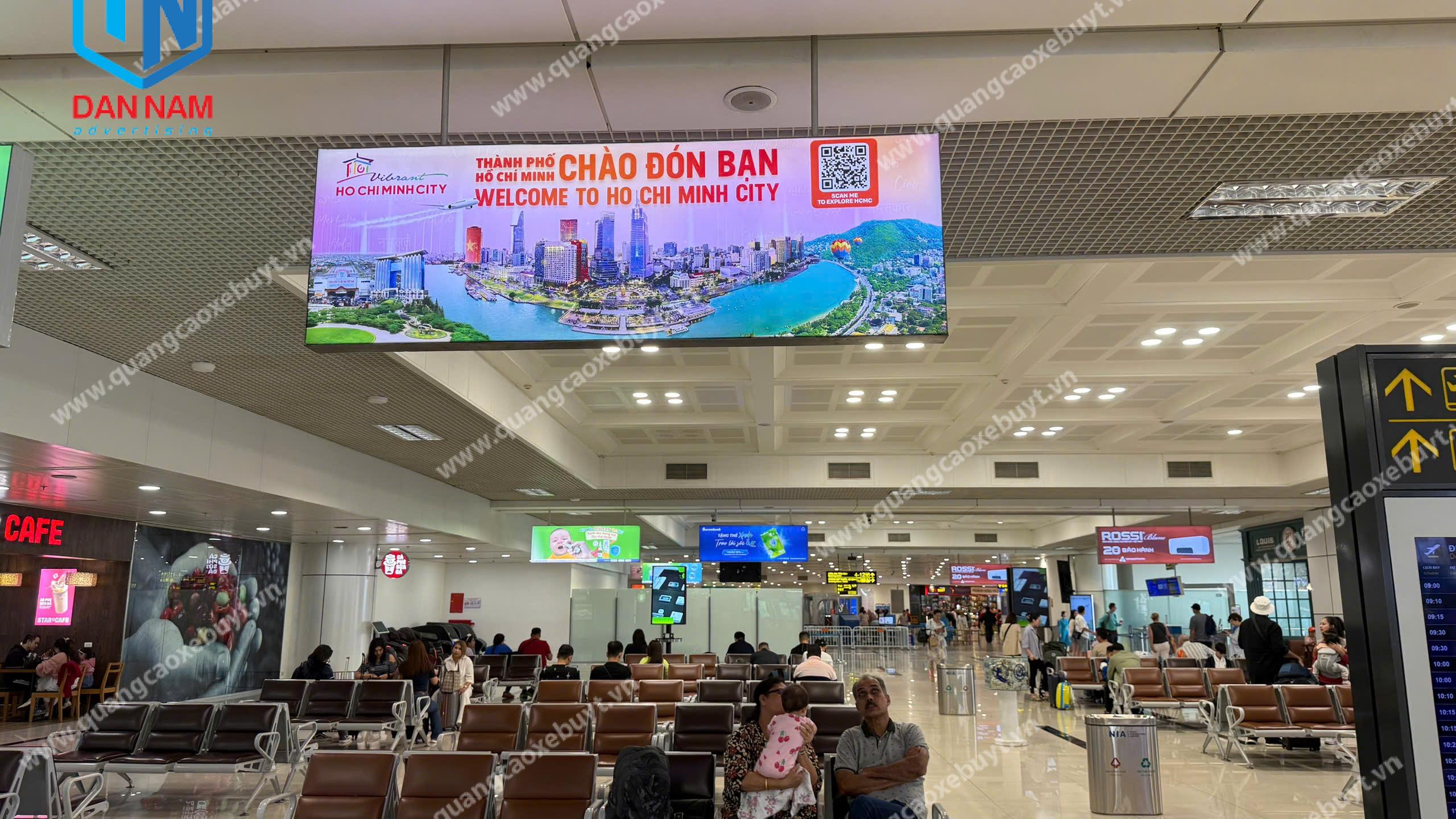 Quảng cáo màn hình LED tại sân bay