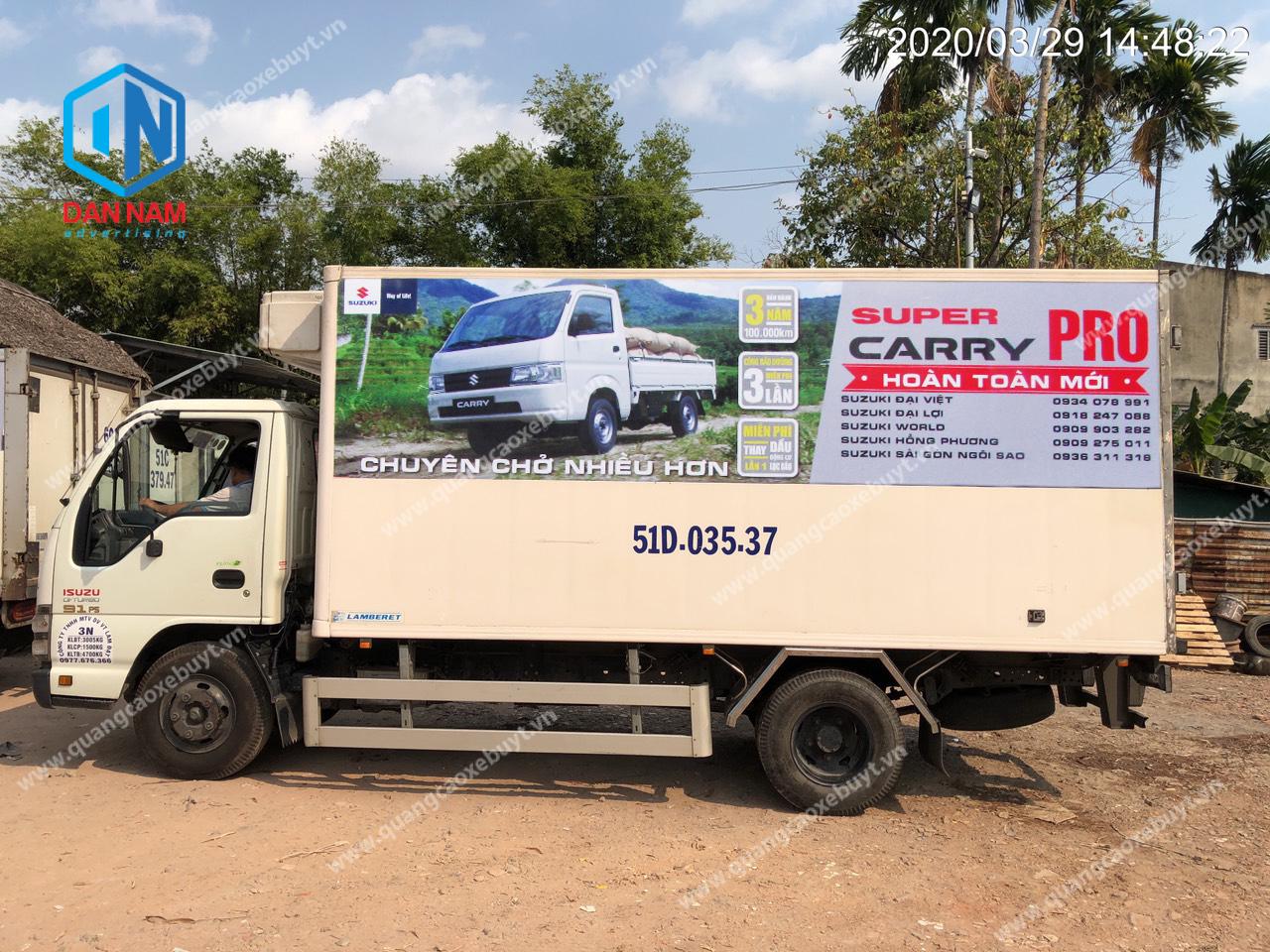 Cho thuê dán quảng cáo trên xe 