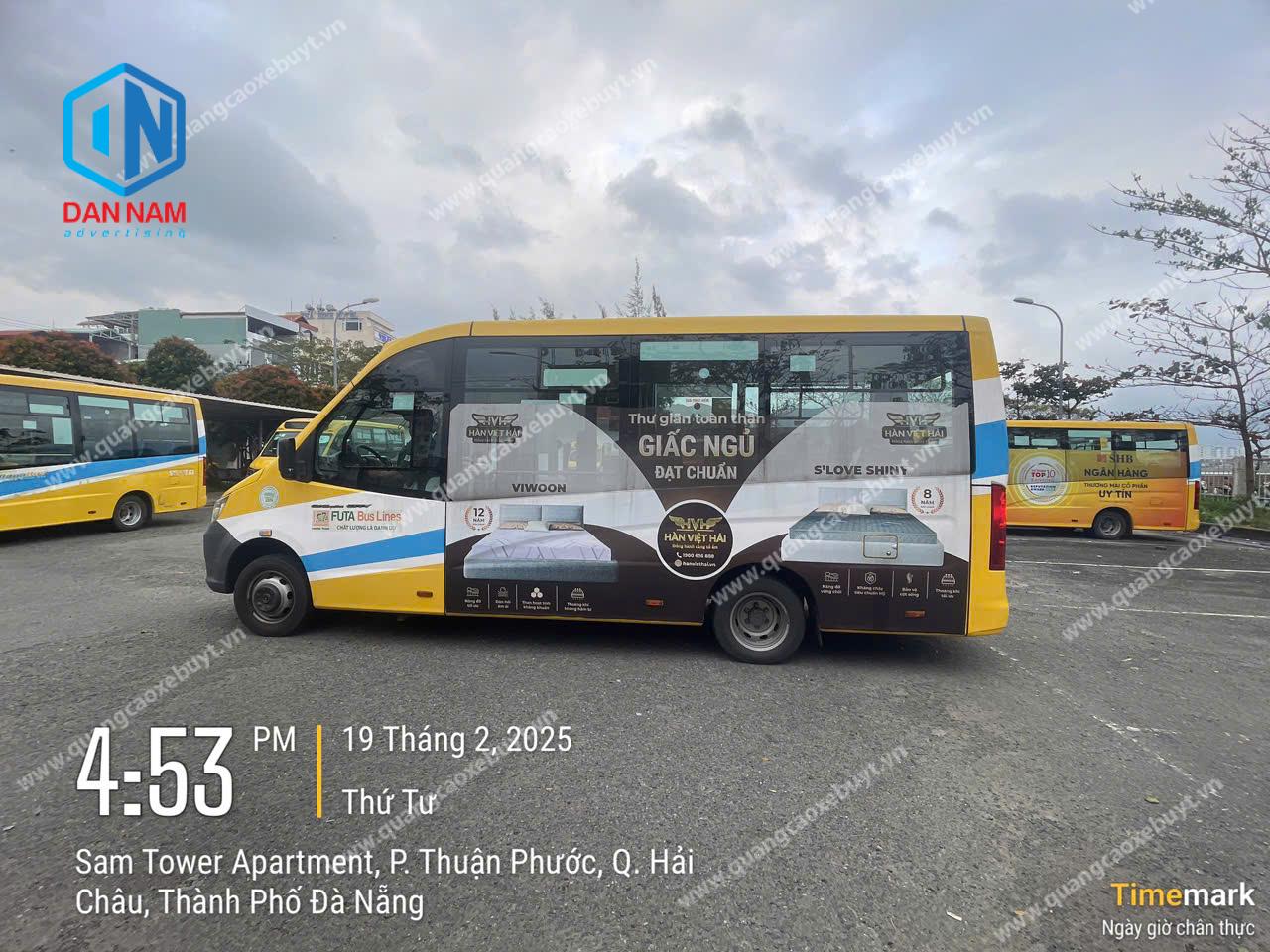Quảng cáo xe bus Quang Nam