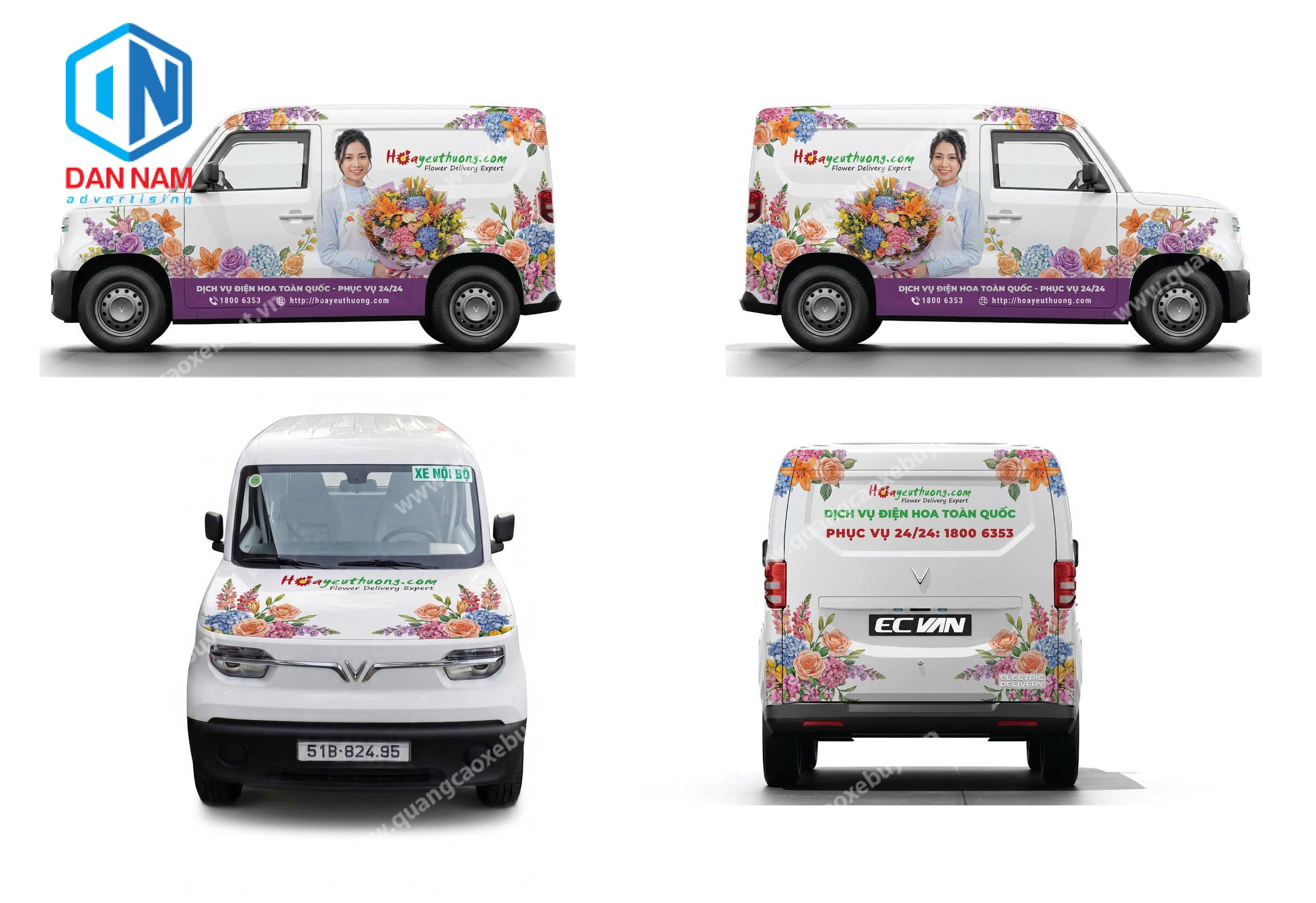 Dán decal xe vinfast Van điện Dán decal xe vinfast Van điện