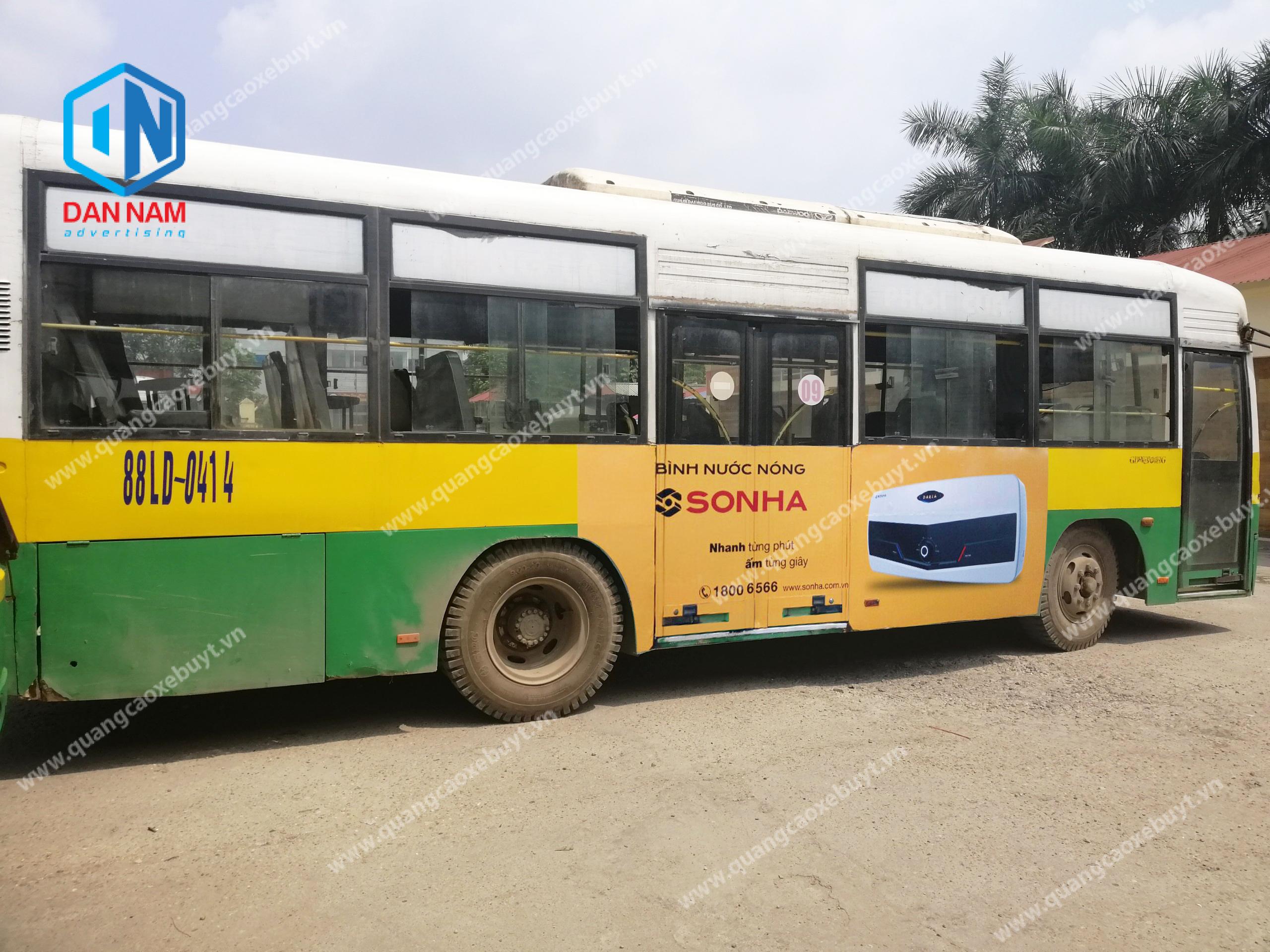 Quảng cáo xe bus tại Vĩnh Phúc