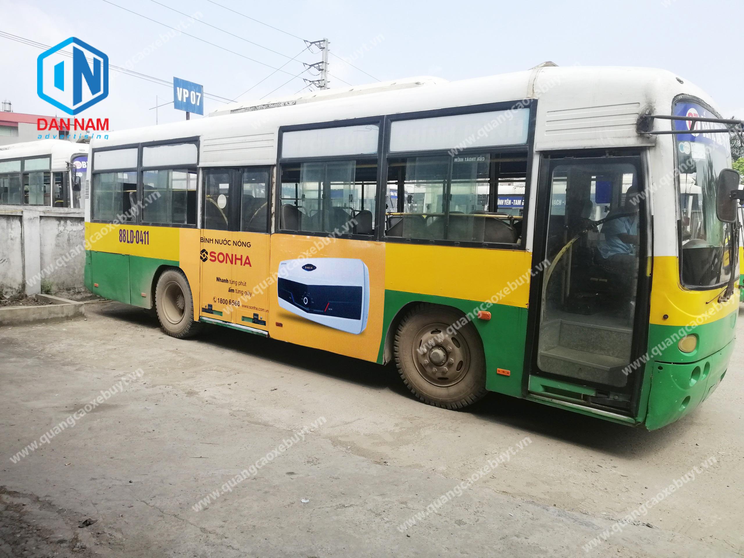 Quảng cáo xe bus Vĩnh Phúc